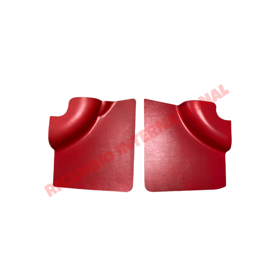 Juego de paneles rojos para el arco interior trasero - Classic Fiat 500 F
