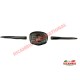 Griglia e clip per stemma anteriore in metallo cromato - Fiat 500 classica