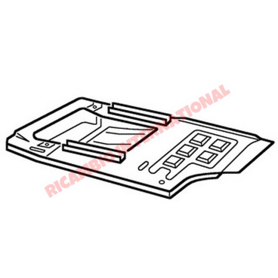 Panel de suelo derecho O/S - Classic Fiat 500