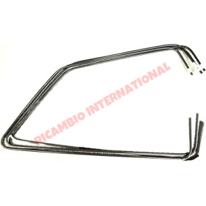 Kit de embellecedores de aluminio negro para ventanas - Fiat 127