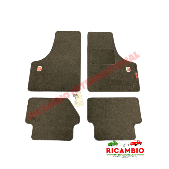 Juego de alfombrillas negras (4 piezas) (RHD) - Classic Fiat 500