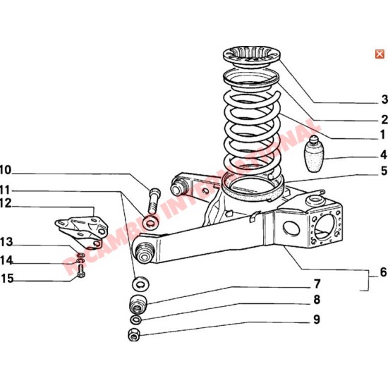 Rear Suspension Bump Stop - Fiat 126 BIS