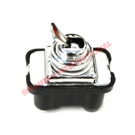 Interruptor de palanca cromado (3 pines) - Classic Fiat 500, 600 y otros