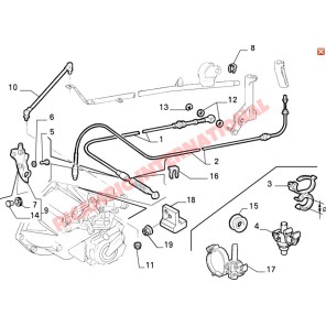 Cable del selector de marchas - Fiat Punto MK1