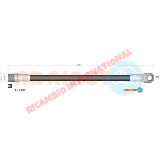Tubo flessibile freno anteriore - Fiat 600