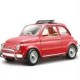 Metal Chrome Front Badge - Classic Fiat 500