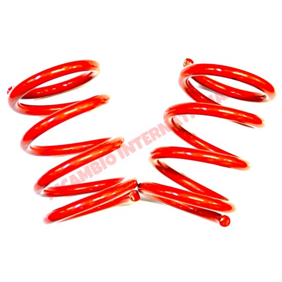 Ferrari Red Rear Lowered Coil Spring Kit (185mm) - Classic Fiat 500
