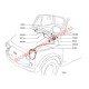 Front Windscreen Washer Hose Kit - Classic Fiat 500