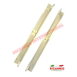 Kit de embellecedores de aluminio para pies/placas de patada (par) y tornillos - Classic Fiat 500