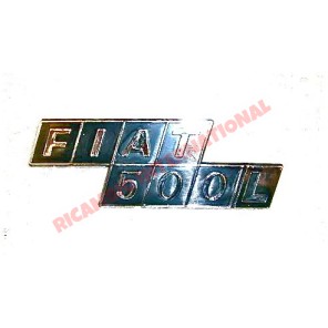 Insignia trasera y clips - Classic Fiat 500