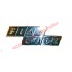 Rear Badge & Clips - Classic Fiat 500
