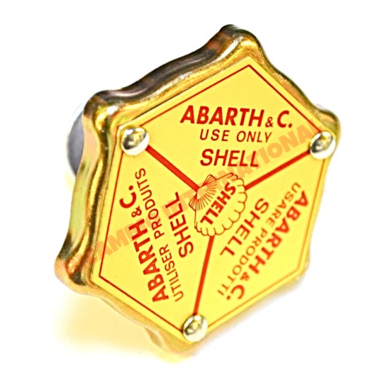 Tapón de aceite Abarth (amarillo) - Classic Fiat 500, 126
