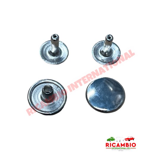 Kit de remaches para techo solar (CROMADO) - Classic Fiat 500, 126