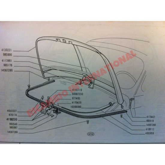 Front Bonnet Seal  - Classic Fiat 500