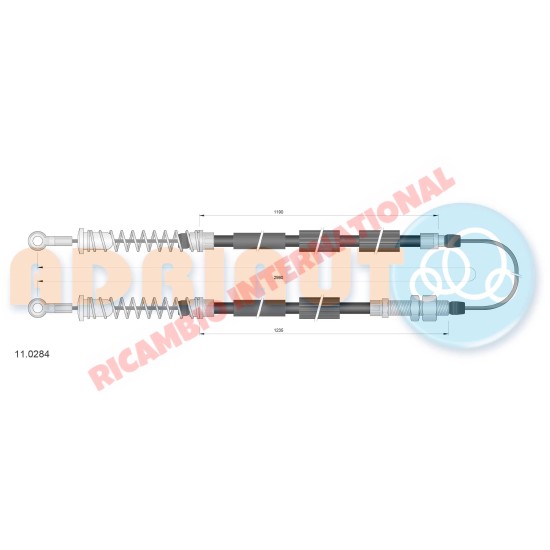 Handbrake Cable - Fiat Cinquecento