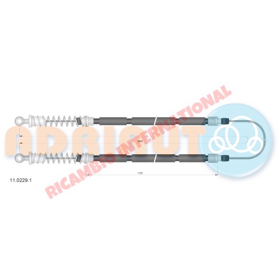 Cable de freno de mano - Fiat Cinquecento, Seicento