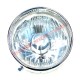 Faro delantero y bisel cromado RHD (Carello) - Classic Fiat 500