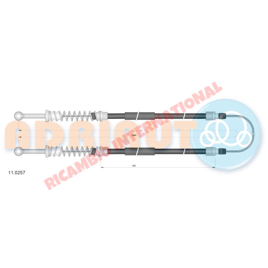 Handbrake Cable - Classic Fiat Panda