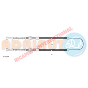Cable de freno de mano - Classic Fiat 500