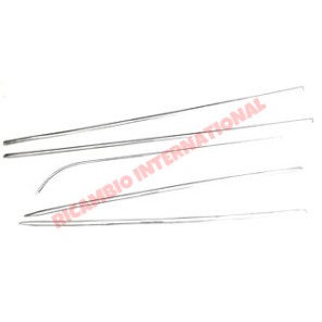 Kit de molduras de aluminio (5 piezas) - Classic Fiat 500