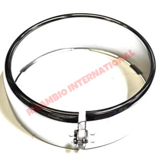O/S (right) Chrome Head Lamp Bezel - Fiat 600