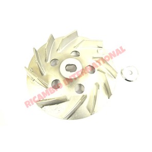 Ventilador de enfriamiento de aluminio revisado-Classic Fiat 500, 126