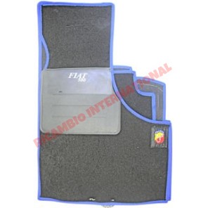 Juego completo de alfombrillas (Abarth/Azul) - Classic Fiat 500