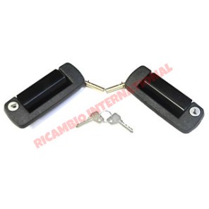 Kit de manija de la puerta exterior negro-Fiat 126