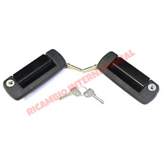 Kit de manija de la puerta exterior negro-Fiat 126