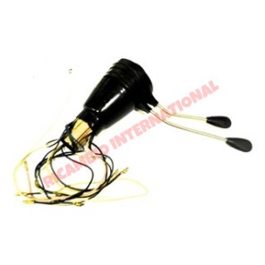 Interruptor de indicador de columna negro y cromado - Classic Fiat 500