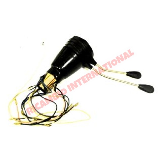 Black & Chrome Column Indicator Switch - Classic Fiat 500