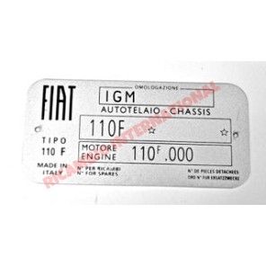 Placa del chasis-Classic Fiat 500