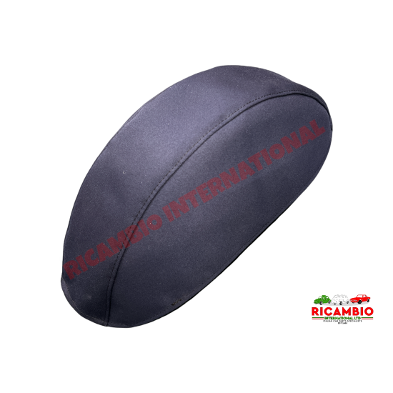 Cubierta de rueda de repuesto de mohair azul real - Fiat 500 clásico