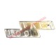 Rear Badge & Clips (metal) - Classic Fiat 500