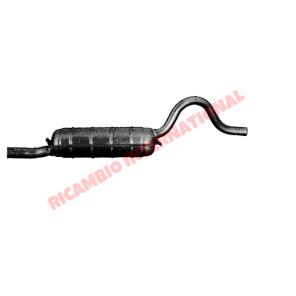 Silenciador de escape central - Fiat 125 early series 1