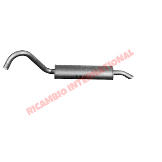 Rear Exhaust Silencer - Fiat 124 Spider