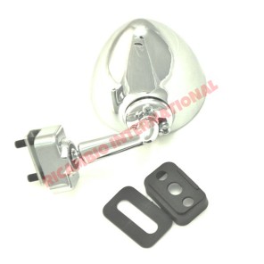 Retrovisor cromado con clip - Classic Fiat 500,600,850