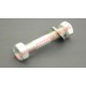 Clutch Cable Securing Stud & Nuts - Classic Fiat 500, 126