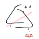 Chrome Quarter Light Frame Kit (BEST AVAILABLE) - Classic Fiat 500 D,F,L,R