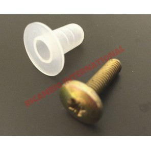 Door Quarter Light Plastic Screw Insert &screw - Fiat 500 clásico