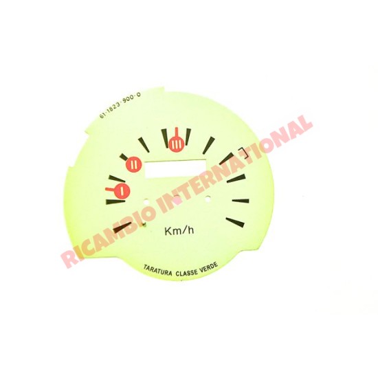 Speedo Back Plate (Km/h) - Classic Fiat 500