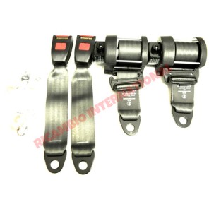 Kit Cinturón Trasero Automático Inercia (GRIS) - Classic Fiat 500, 126, 600, 850, 900