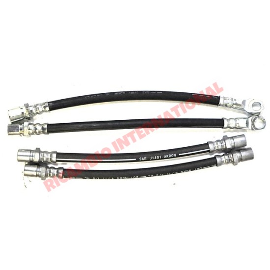 Kit de latiguillos de freno delanteros y traseros - Classic Fiat 500,126