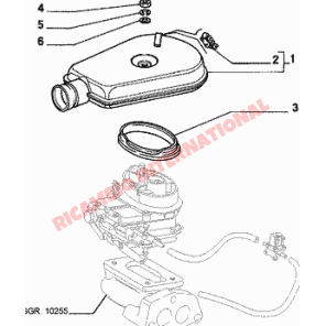 Sello de caucho del carburador superior-Fiat 126