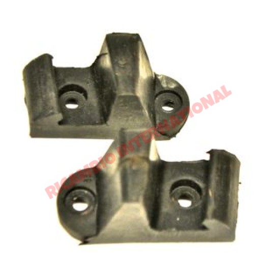 Pair of Rear Seat Rubber Pads - Classic Fiat 500, 600