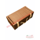 Brown Plastic Wicker Picnic Basket - Classic Fiat 500