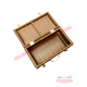 Brown Plastic Wicker Picnic Basket - Classic Fiat 500