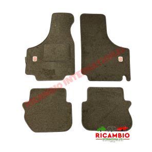 Juego de alfombrillas negras (4 piezas) (LHD) - Classic Fiat 500