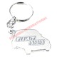 Metal Keyring 'Fiat 500' - Classic Fiat 500