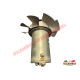 Generador de dinamo reacondicionado completo con ventilador y polea de aleación - Classic Fiat 500 Giardiniera, Autobianchi Panoramica,FurgoncinoVentilador de aleación